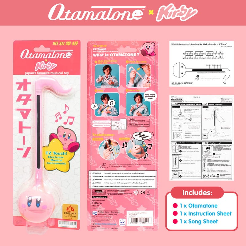 Otamatone Kirby Pink Star Hero Japanese Electronic Musical Instrument Portable Music Synthesizer from Japan by Maywa Denki Studio Award Winning  Educational Fun Gift Game Character Pink Hero - Image 3